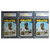 1986 Topps Traded Barry Bonds Rookie Lot of 3