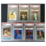 1976-1979 Hostess PSA Graded Lot of 7 Cards