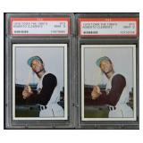 1978 TCMA Roberto Clemente PSA 9 Lot of 2 Cards