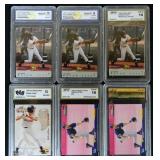 Derek Jeter Rookie Lot of 6 Cards - All Graded