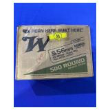 500 Rounds, 5.56 Green Tip, 62 Grain,  FMJ