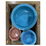 Blue and pink Fiestaware