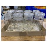 (8) Ball jars with glass lids