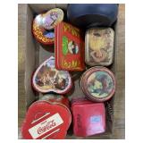 Coca Cola tins, playing cards