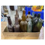 Flat of glass bottles