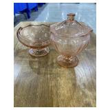 Pink glassware