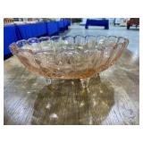 Pink glassware bowls