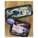Coca Cola tin trays