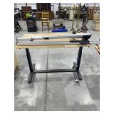 Wooden Rolling Table w/ Drafting Arm/Machine