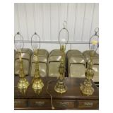 Brass Appearing Table Lamps