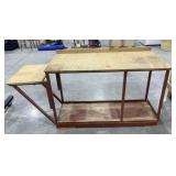 Wooden Topped Workbench