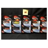 10 Hot Wheels Collectibles with display cases: