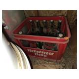 Vintage Bottles & Carrier