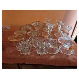Glass Candlestick Holders
