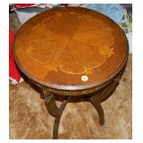 Vintage Wooden Round Stand