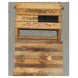 Wooden Cutting Board & Wooden Shelf