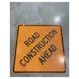 Road Construction Ahead Metal Sign 30"X30"