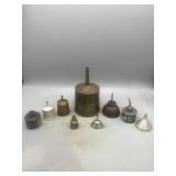 Vintage Oil Cans and Funnels