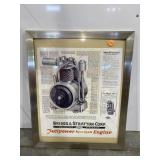 Briggs & Stratton Corp. Framed Picture 22"X18"