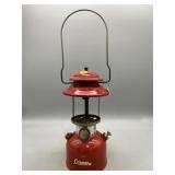 Vintage Red Coleman 200A Single-Mantle Lantern