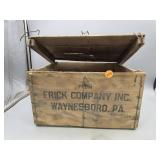 Vintage Frick Co Shipping Crate