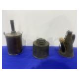 Vintage Coal Miners Lamp, Texaco Wax Lamp and