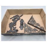 Cast Iron Shelving Brackets & Wall Sconce