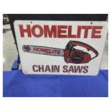 Vintage Homelite Chainsaw Sign