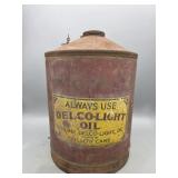 Vintage Delco-Light Oil Can
