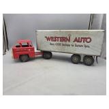 Vintage Western Auto Semi & Trailer by Marx
