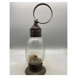 19th Century Primitive Pierced Tin and Glass
