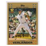 2007 Topps Gold Justin Verlander Rookie