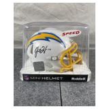 Justin Herbert Autographed Mini Helmet Beckett