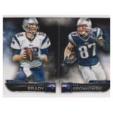 2015 Panini Playbook Tom Brady & Rob Gronkowski