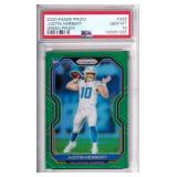 2020 Panini Prizm Green Justin Herbert - PSA 10