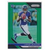 2018 Panini Green Prizm Lamar Jackson Rookie -