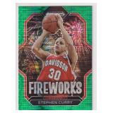 2023 Panini Prizm Fireworks Green Ice Stephen