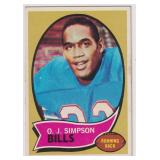1970 Topps O.J. Simpson Rookie - VGEX to EX - No