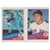 1985 Topps Roger Clemens & Kirby Puckett Rookie