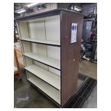 Wooden Double Sided Bookshelf
