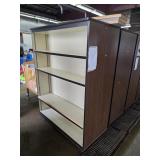 Wooden Double Sided Bookshelf