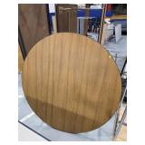 Round Wooden Topped Table