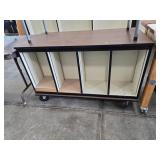 Wooden Rolling Bookshelf