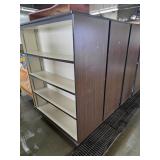 Wooden Double Sided Bookshelf