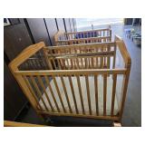 Wooden Baby Crib w/ Mattress