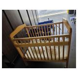Wooden Baby Crib w/ Mattress