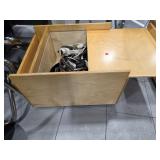 Wooden Rolling Storage Box