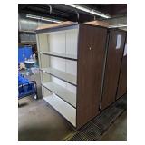 Wooden Double Sided Bookshelf