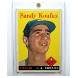 1958 Topps Sandy Koufax (Lower Grade)