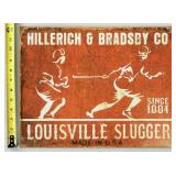 Louisville Slugger Retro Decorative 16x12 Sign
